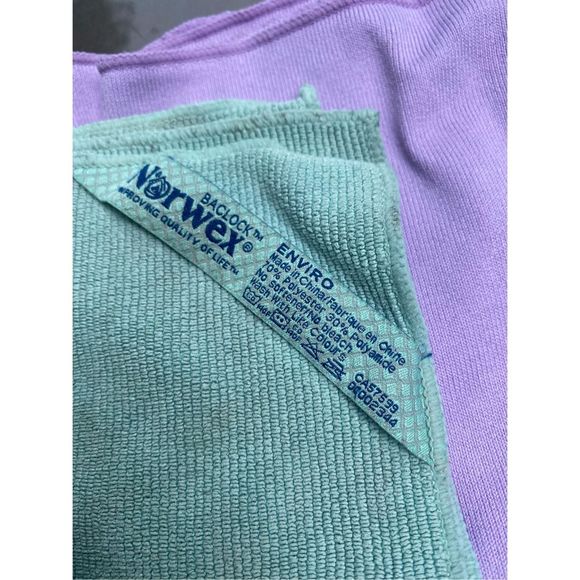 NORWEX Mop System w/ 3 used Pads 5 Hand cloth for window polish 2 enviro 1 fruit - Picture 13 of 16